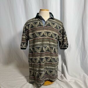 Bugle Boy Multicolor Patterned Polo Shirt